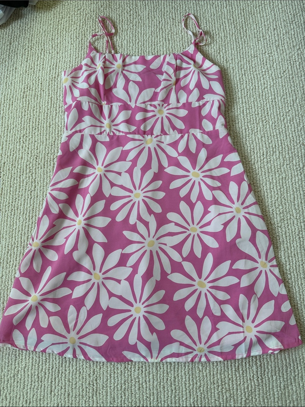 Forever 21 Pink Daisy Print Mini Sundress